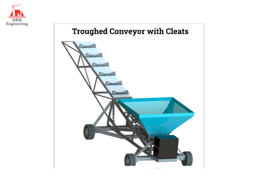 Troughed Conveyor with Cleats